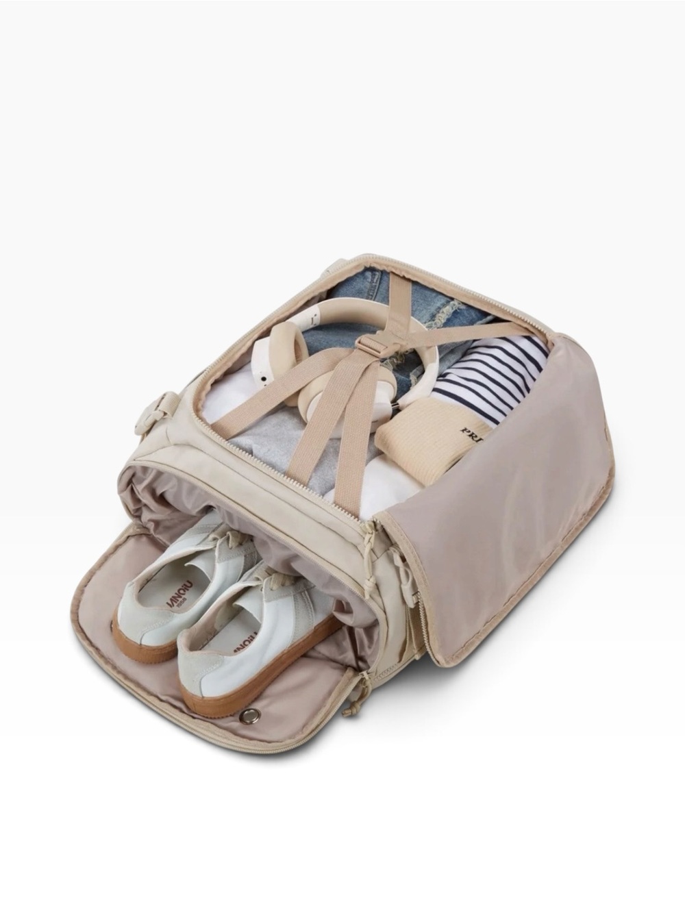 BAGSMART Blast Travel Backpack Neutral Beige 28L - Picture 5 of 12